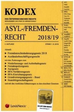 Cover KODEX Asyl- und Fremdenrecht 2018/19