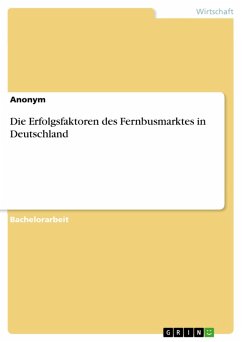 Cover Die Erfolgsfaktoren des Fernbusmarktes in Deutschland (eBook, PDF)