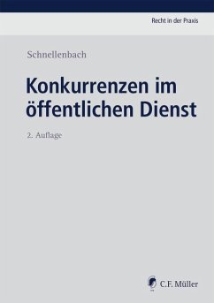 Konkurrenzen im öffentlichen Dienst - Schnellenbach, Helmut