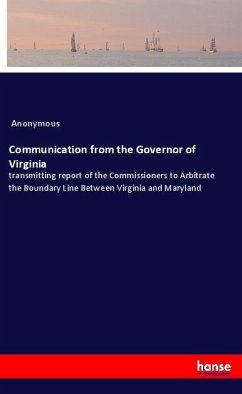 Cover Communication from the Governor of Virginia