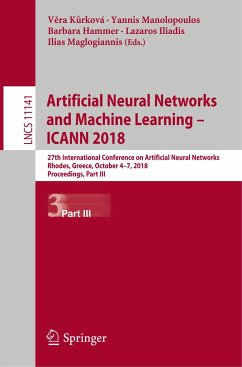 Artificial Neural Networks and Machine Learning ¿ ICANN 2018