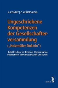 Ungeschriebene Kompetenzen der Gesellschafterversammlung (