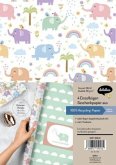 Geschenkpapier-Set Elefanten