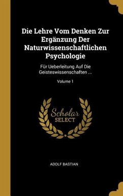Die Lehre Vom Denken Zur Ergänzung Der Naturwissenschaftlichen Psychologie: Für Ueberleitung Auf Die Geisteswissenschaften ...; Volume 1