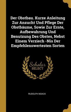 Der Obstbau. Kurze Anleitung Zur Anzucht Und Pflege Der Obstbáume, Sowie Zur Ernte, Aufbewahrung Und Benutzung Des Obstes, Nebst Einem Verziech -NIS D - Noack, Rudolph