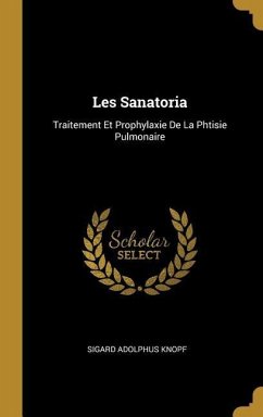 Les Sanatoria: Traitement Et Prophylaxie De La Phtisie Pulmonaire - Knopf, Sigard Adolphus