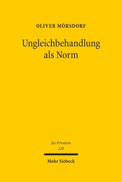 Cover Ungleichbehandlung als Norm (eBook, PDF)