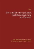 Der Ausfall einer privaten Darlehensforderung als Verlust? (eBook, ePUB)