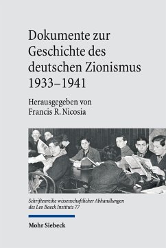 Cover Dokumente zur Geschichte des deutschen Zionismus 1933-1941 (eBook, PDF)