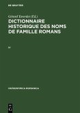 Dictionnaire historique des noms de famille romans (IV) (eBook, PDF)
