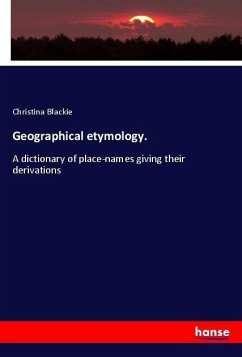 Geographical etymology.