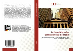 La liquidation des établissements de crédit - Tontsop, Etienne Marcel