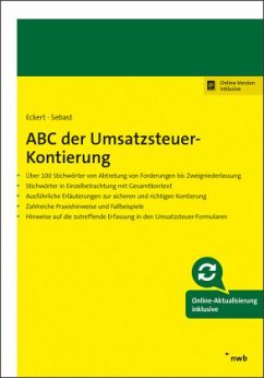 ABC der Umsatzsteuer-Kontierung - Eckert, Karl-Hermann;Sebast, Ronny