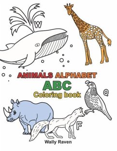 Animals Alphabet ABC Coloring book - Raven, Wally