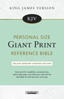 KJV Personal Size Giant Print Reference Bible Black (Genuine Leather)