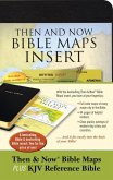 Then & Now Bible Maps Insert and KJV Bible Bundle: Bible & Bible Insert (Red Letter, Imitation Leather, Black)