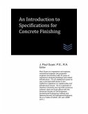 An Introduction to Specifications for Concrete Finishing