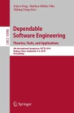 Dependable Software Engineering. Theories, Tools, and Applications (eBook, PDF)