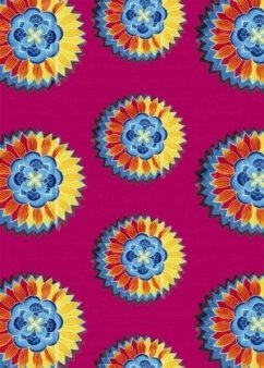 Cover WAX Notizbuch klein - Motiv Flower Power