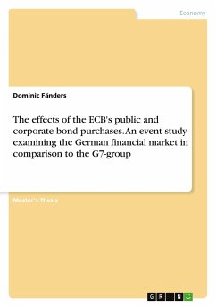 The effects of the ECB's public and corporate bond purchases. An event study examining the German financial market in comparison to the G7-group - Fänders, Dominic