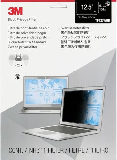 3M TF125W9B Blickschutzfilter f Desktops mit Rahmen 12,5 Wide