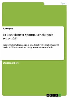 Ist koedukativer Sportunterricht noch zeitgemäß? - Anonym