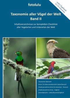 Taxonomie aller Vögel der Welt - Band II - fotolulu