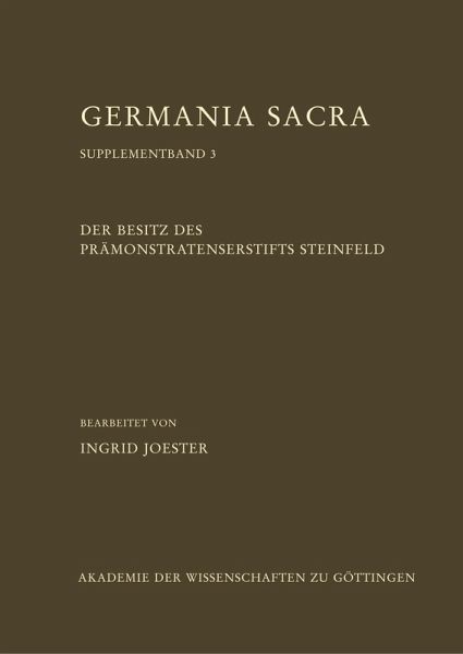 Der Besitz des Prämonstratenserstifts Steinfeld