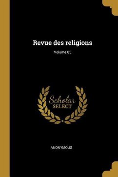 Revue des religions; Volume 05