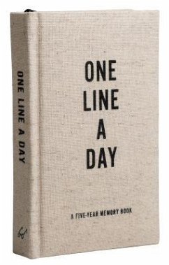 Canvas One Line a Day: A Five-Year Memory Book (Yearly Memory Journal and Diary, Natural Canvas Cover) - Chronicle Books