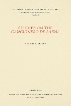 Studies on the Cancionero de Baena - Fraker, Charles F