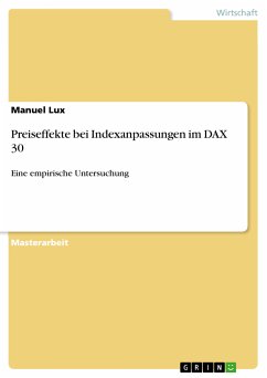Preiseffekte bei Indexanpassungen im DAX 30 (eBook, PDF) - Lux, Manuel