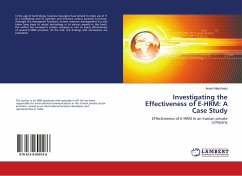 Investigating the Effectiveness of E-HRM: A Case Study