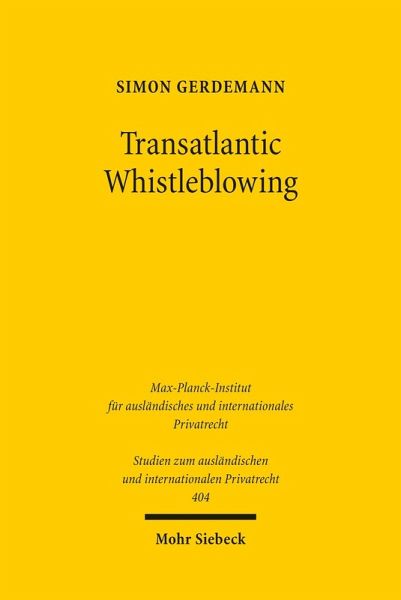 Transatlantic Whistleblowing (eBook, PDF)