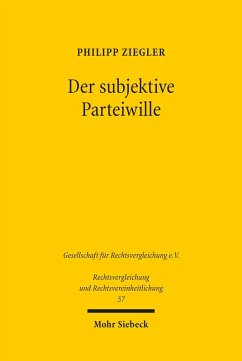 Der subjektive Parteiwille (eBook, PDF) - Ziegler, Philipp