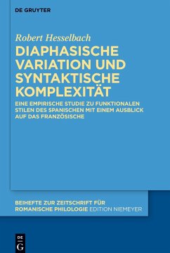 Diaphasische Variation und syntaktische Komplexität - Hesselbach, Robert
