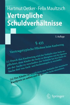 Vertragliche Schuldverhältnisse (eBook, PDF) - Oetker, Hartmut; Maultzsch, Felix