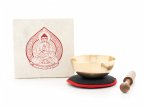 Klangschalen-Set in Box mini creme mit Buddha