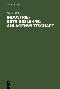 Industriebetriebslehre: Anlagenwirtschaft (eBook, PDF) - Slaby, Dieter