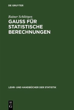 Cover GAUSS für statistische Berechnungen (eBook, PDF)