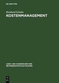Kostenmanagement (eBook, PDF) - Schulte, Reinhard