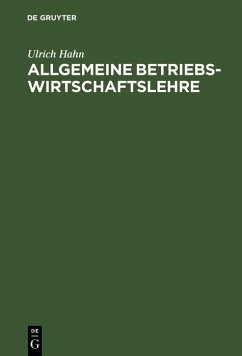 Allgemeine Betriebswirtschaftslehre (eBook, PDF) - Hahn, Ulrich