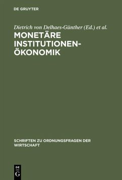 Cover Monetäre Institutionenökonomik (eBook, PDF)