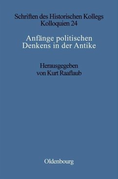 Cover Anfänge politischen Denkens in der Antike (eBook, PDF)