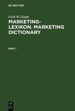 Marketing-Lexikon. Marketing Dictionary (eBook, PDF) - Goede, Gerd W.