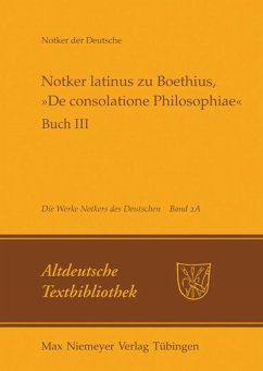 Cover Notker latinus zu Boethius, »De consolatione Philosophiae« (eBook, PDF)