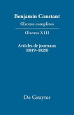 Articles de journaux (1819-1820) (eBook, PDF)