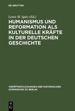 Cover Humanismus und Reformation als kulturelle Kräfte in der deutschen Geschichte (eBook, PDF)