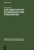 Zur Geschichtsschreibung des Chronisten (eBook, PDF)