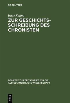 Cover Zur Geschichtsschreibung des Chronisten (eBook, PDF)